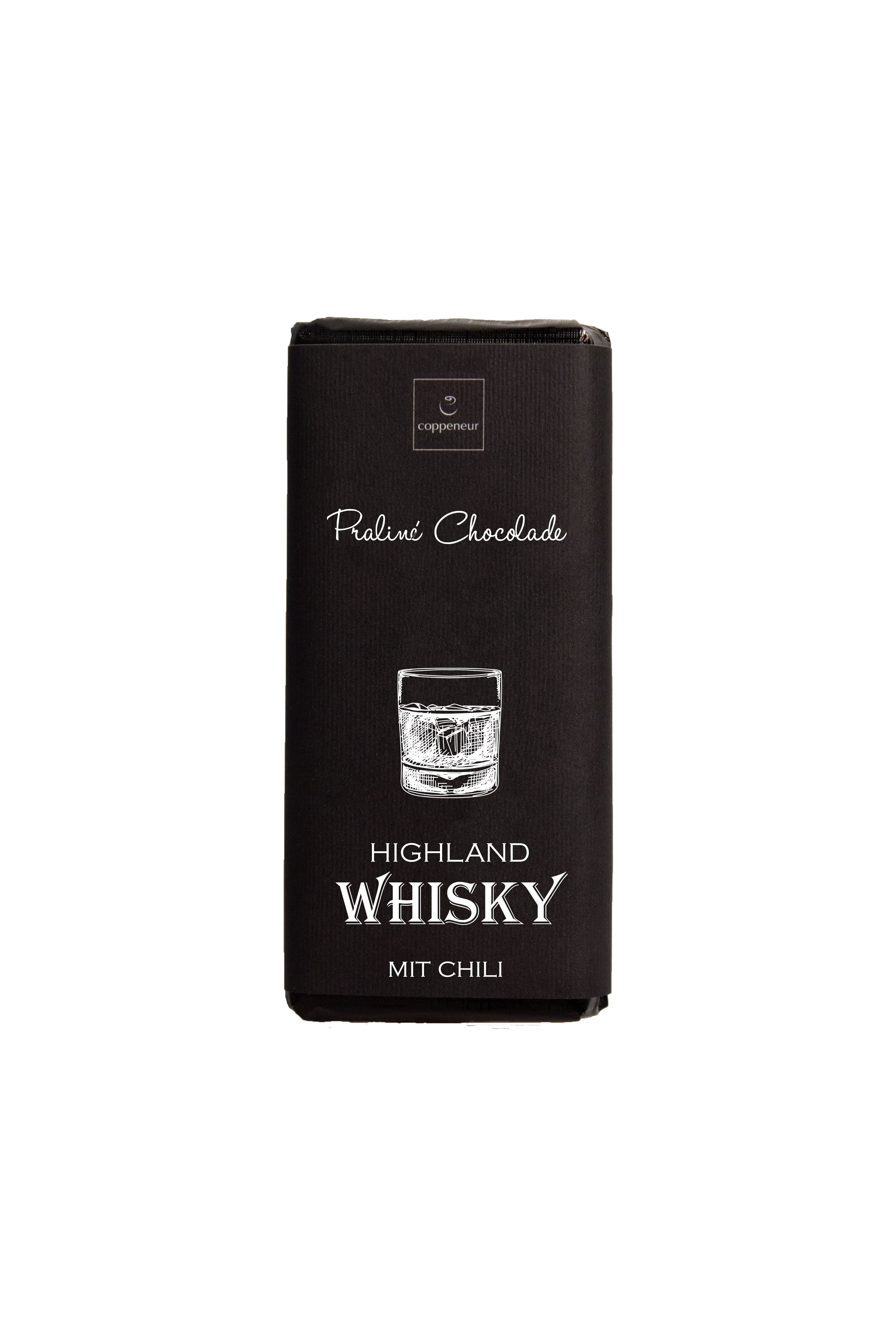 Coppeneur - Highland Whisky mit Chili Praliné Chocolade á 75g