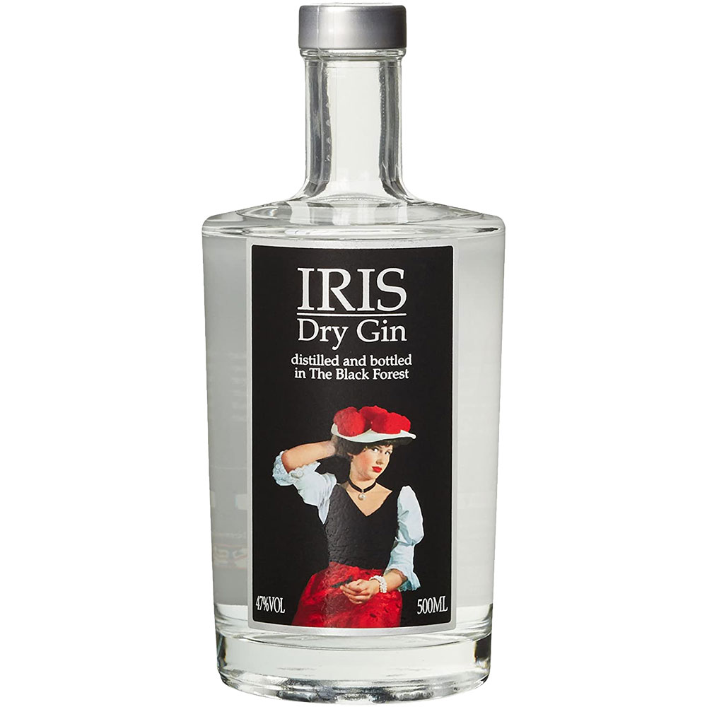 Iris Krader - Dry Gin 47% - 0,5l.