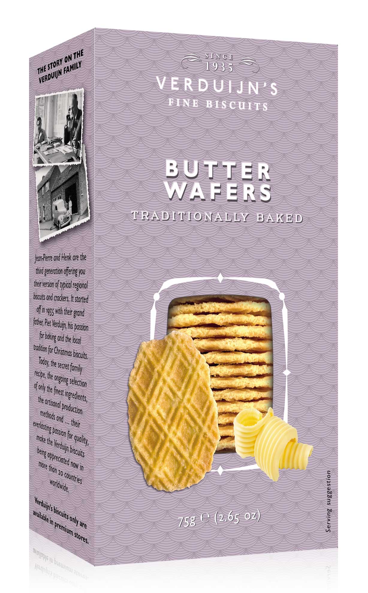 Verduijn´s Fine Biscuits Butter Wafers 75g.