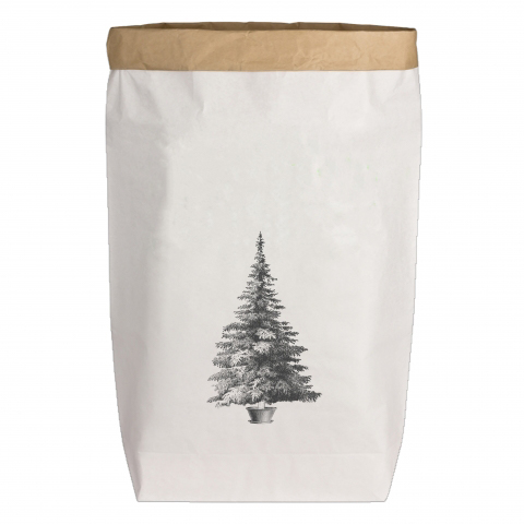 Paperbags Large weiss - Weihnachtsbaum