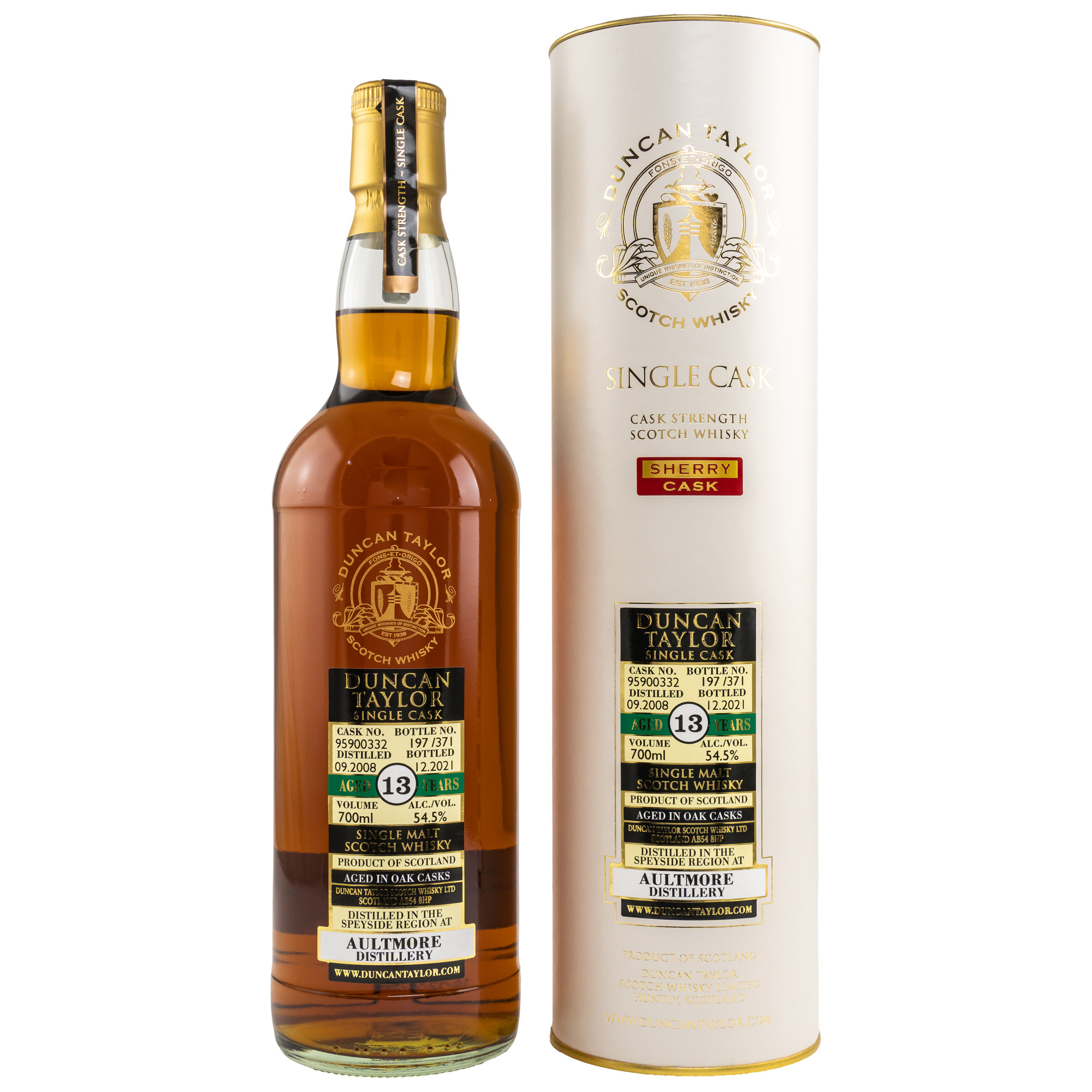 Aultmore 2008/2021 - 13 y.o. - Sherry Cask (Duncan Taylor) 54,5%