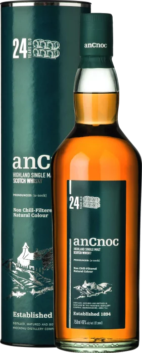 anCnoc 24 Years Old Highland Single Malt 46%