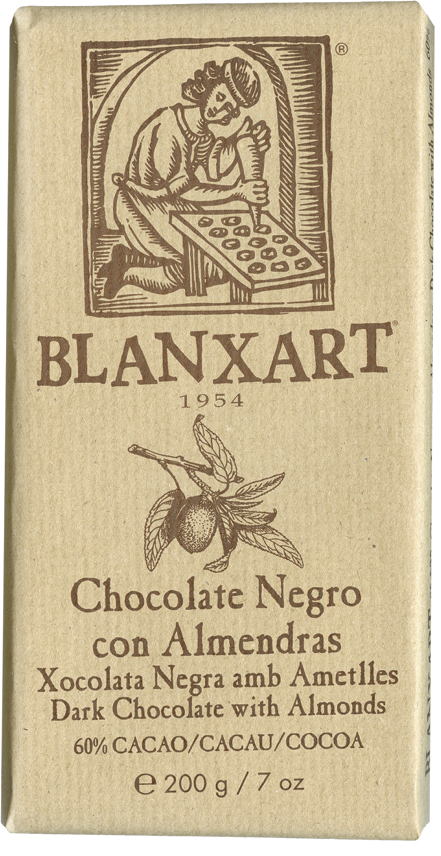 Blanxart - Chocolate Negro con Almendras 60 % 200g